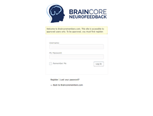 Tablet Screenshot of braincoremembers.com